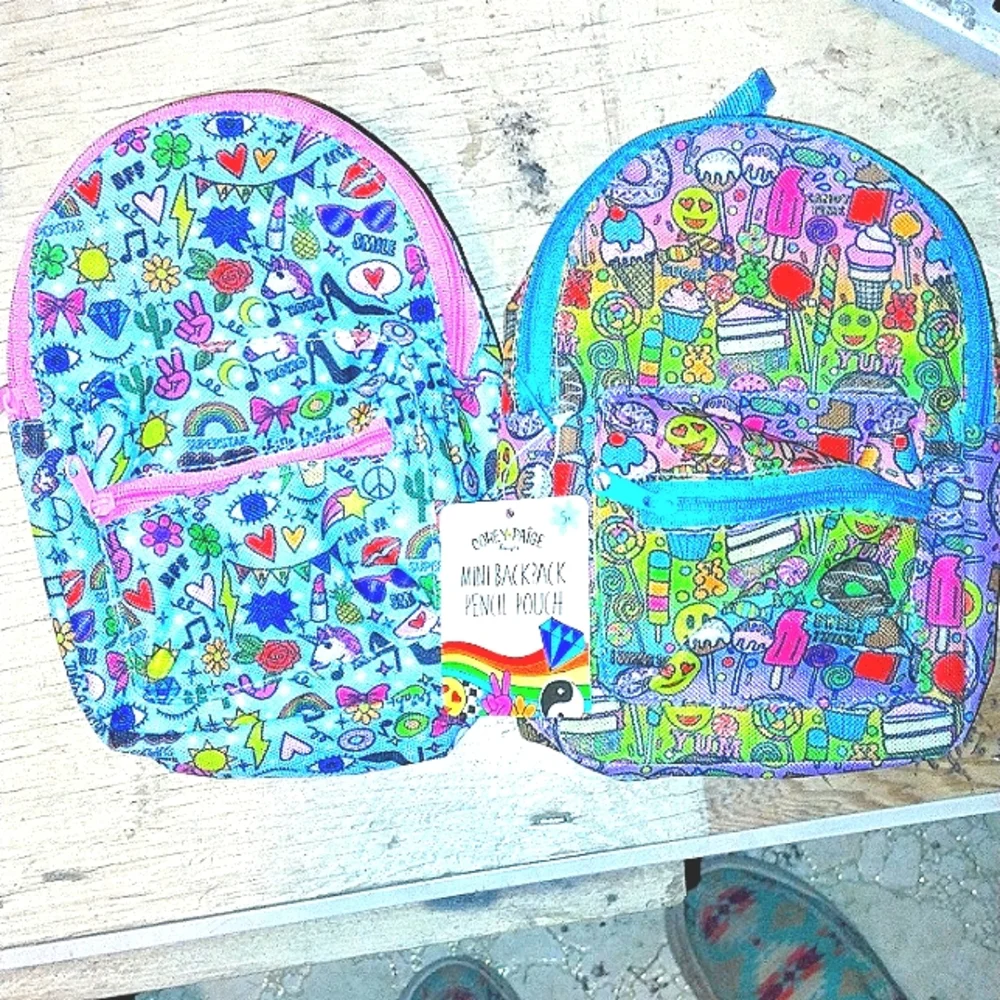 Mini Backpack Pencil Pouch - Picture 1 of 3